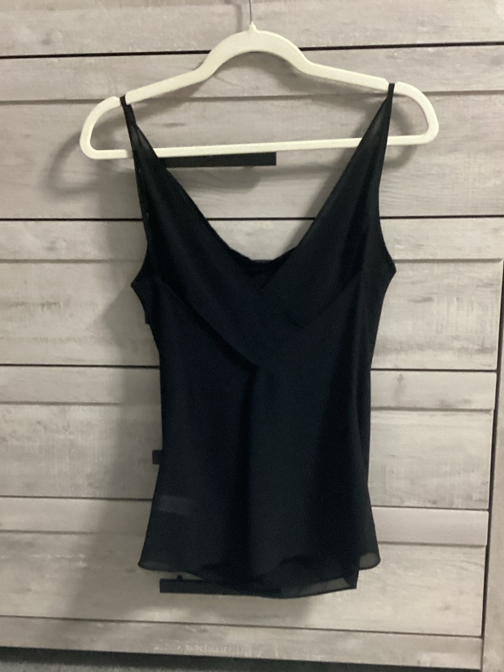 Naked Zebra Black Cowl Neck Spaghetti Strap Camisole - Picture 3 of 8